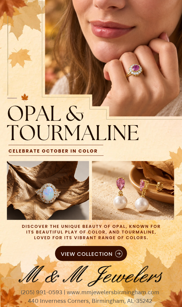 October Birthstones - Opal & Tourmaline