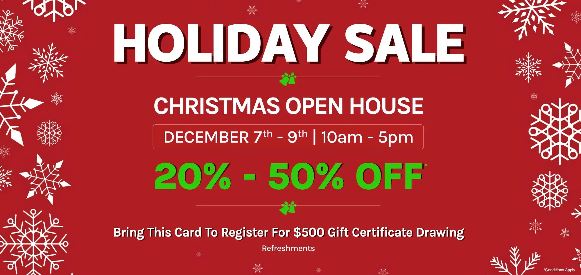 Christmas Open House Sale At M And M Jewelers