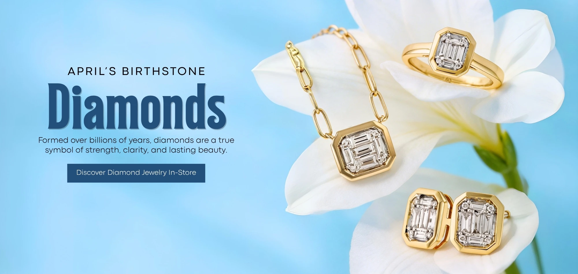 April Aquamarine Earrings at M and M Jewelers