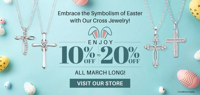 Easter Cross Jewelry Sale at M and M Jewelers