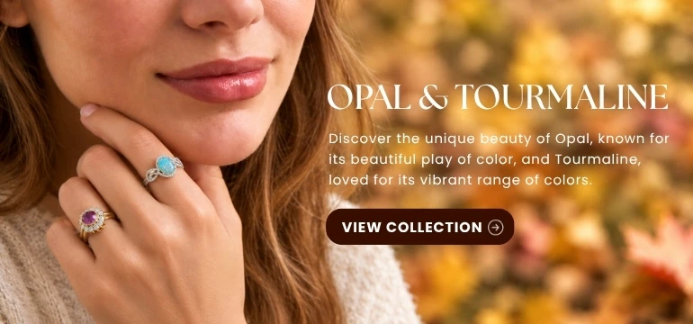 October birthstone elegance collection at M and M Jewelers