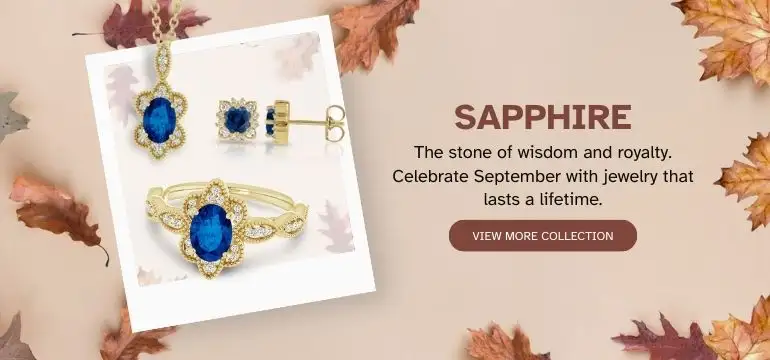 September Birthstone Sapphire Collection at M and M Jewelers