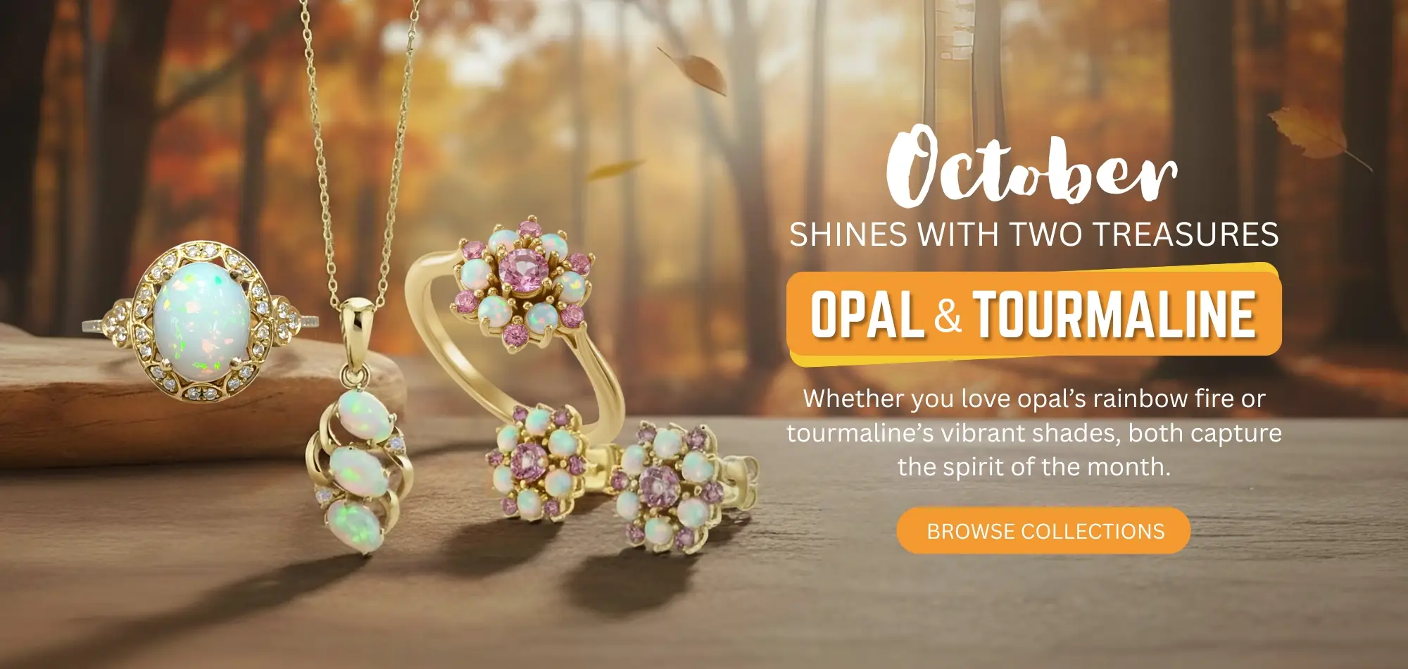 October Birthstone Collection at M and M Jewelers