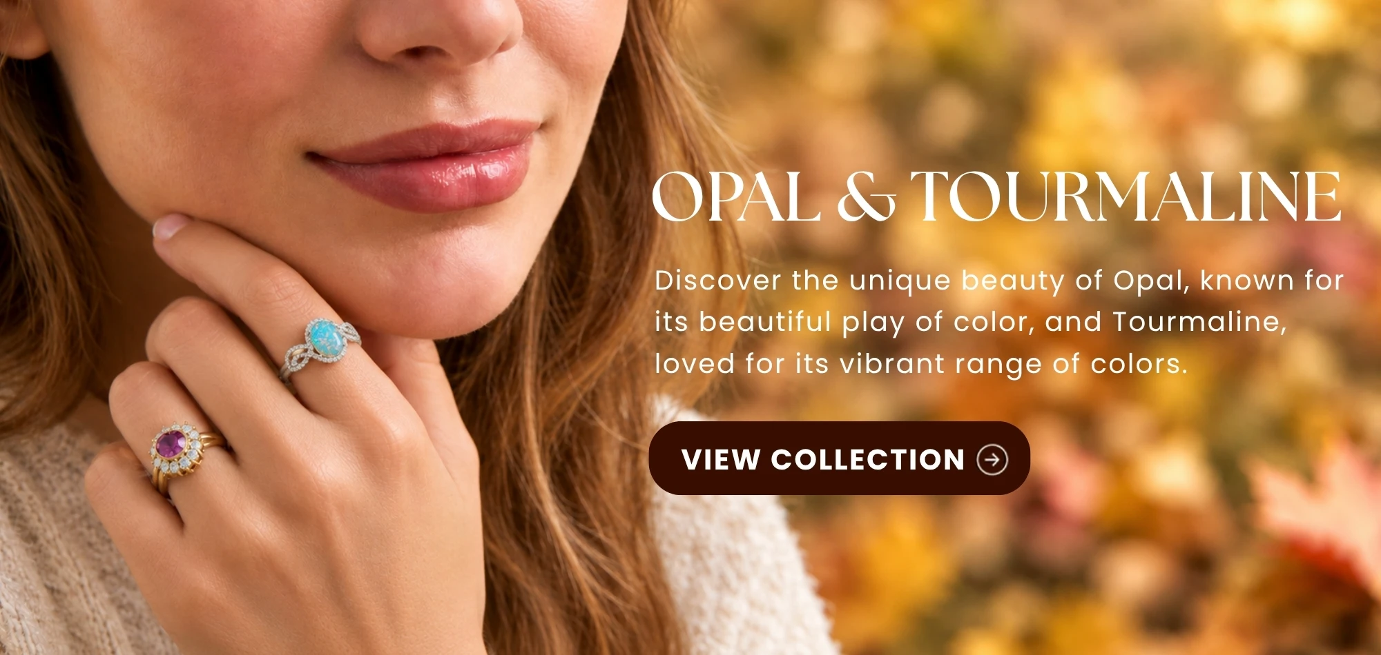 October birthstone elegance collection at M and M Jewelers