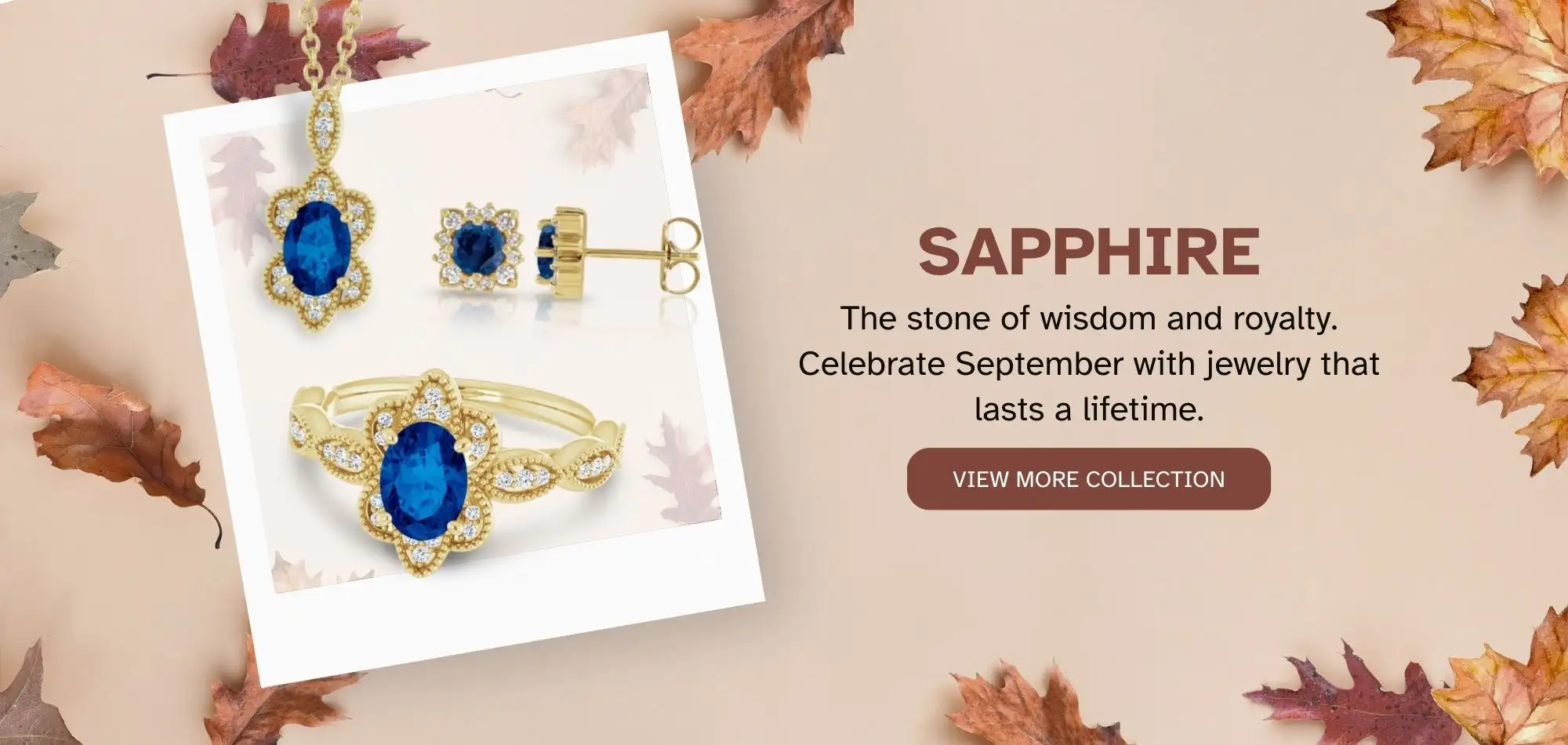September Birthstone Sapphire Collection at M and M Jewelers
